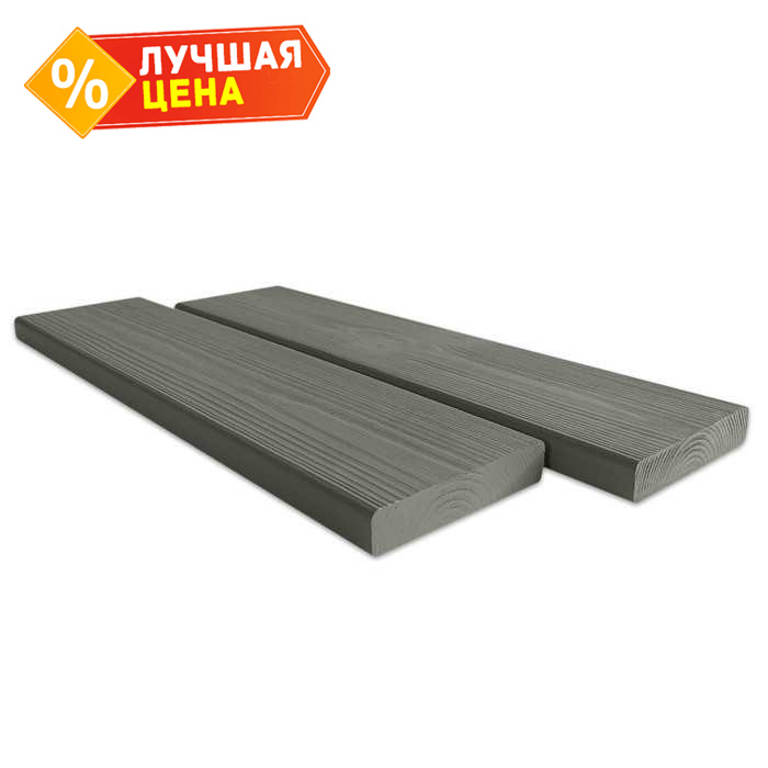 Планкен прямой KM4R крашенная 21x196x6000 мм АВ Хвоя Укрывная Серо-зеленый